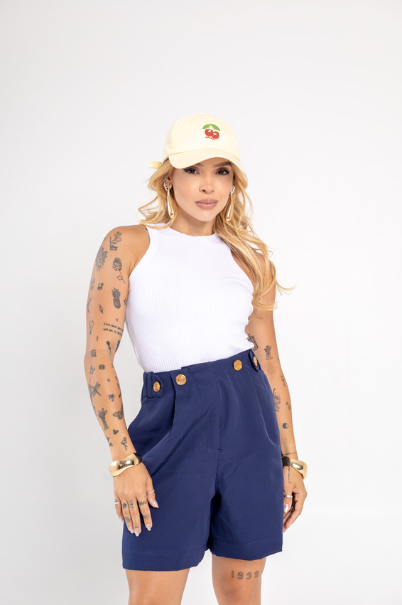 Regata Canelada Branca