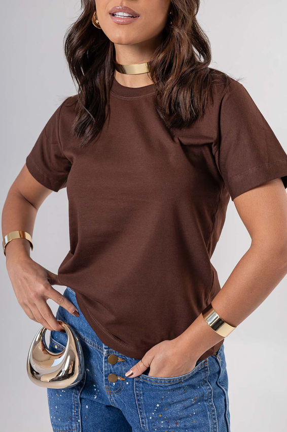 Tshirt Lisa Marrom Enigmatic